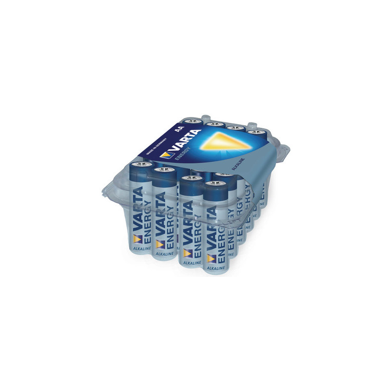 Varta Pack de 24 piles Alcalines Mignon AA Energy Retail-Box  04106 229 224
