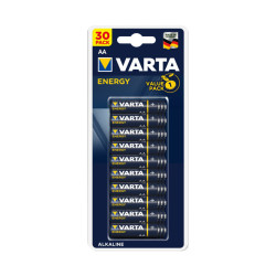 Varta Pack de 30 Piles Alcaline Mignon AA Energy Blister  04106 229 630