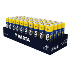 Varta Pack de 40 piles Alc. Mignon AA Industrial Tray 04006 211 354-40P
