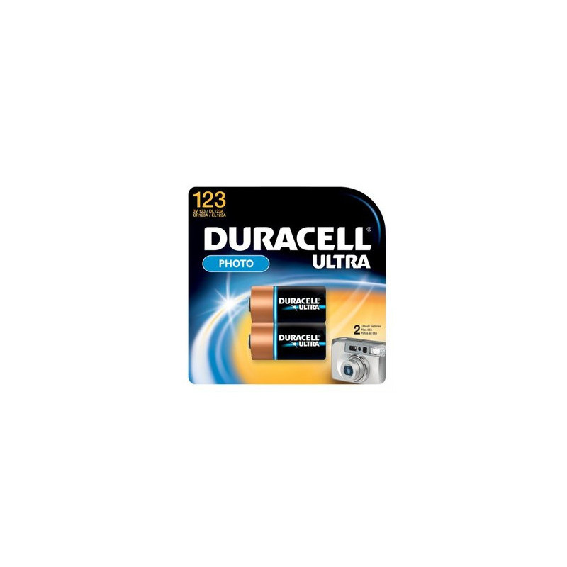 Duracell Batterie Lithium CR123A 3V Blister (2-Pack) 020320