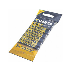 Varta Pack de 8 Piles Alkaline Mignon AA longue durée  04106 101 328