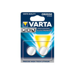 Varta battery lithium button cell CR2032 3V (06032 101 402) 2-Pcs-Pack