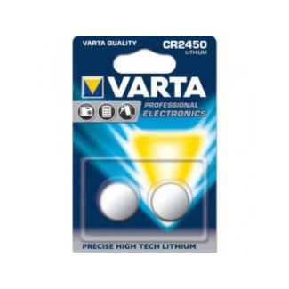 Varta Batterie Lithium Knopfzelle CR2450 Blister (2-Pack) 06450 101 402