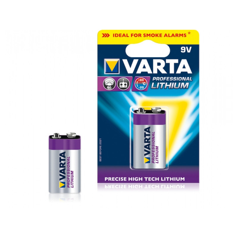 Varta Batterie Lithium E-Block 6FR61 9V Blister (1-Pack) 06122 301 401 Varta Batterie Lithium E-Block 6FR61 9V Blister (1-Pack) 06122 301 401