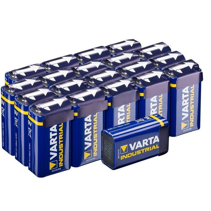 Varta Batterie Alkaline E-Block 6LR61 9V Bulk (1 Pcs) Industrial Varta Batterie Alkaline E-Block 6LR61 9V Bulk (1 Pcs) Industrial