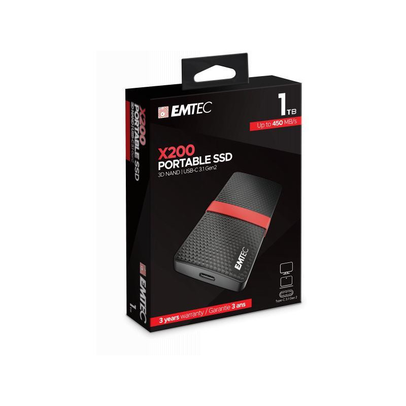 Emtec externe SSD X200 Power Plus 1TB - 3.1