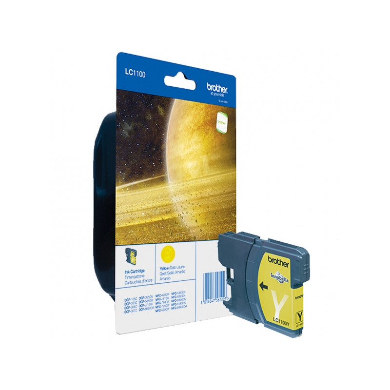 Brother LC LC1100Y - Ink Cartridge Original - Yellow - 7.5 ml LC1100Y Brother LC LC1100Y - Ink Cartridge Original - Yellow - 7.5 ml LC1100Y