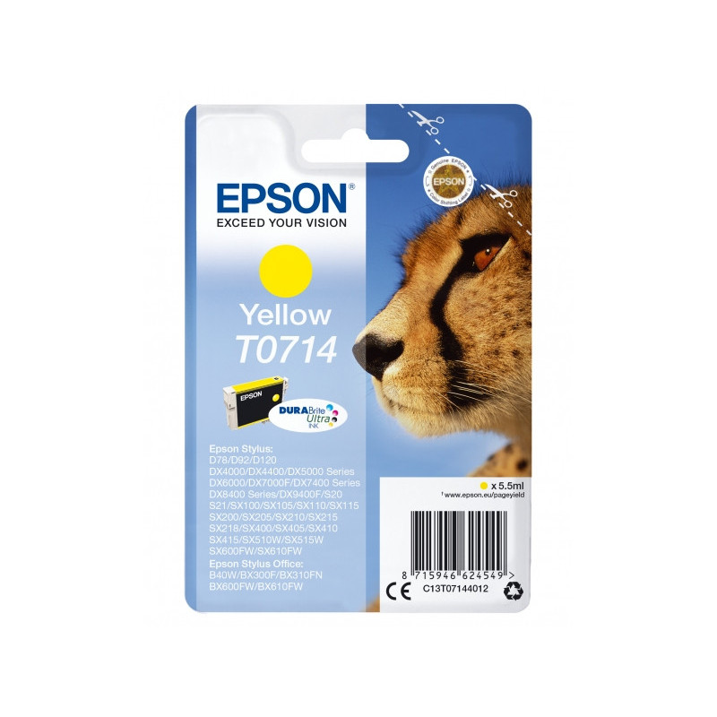 Epson Tinte Gepard gelb C13T07144012 | Epson - C13T07144012 Epson Tinte Gepard gelb C13T07144012 | Epson - C13T07144012