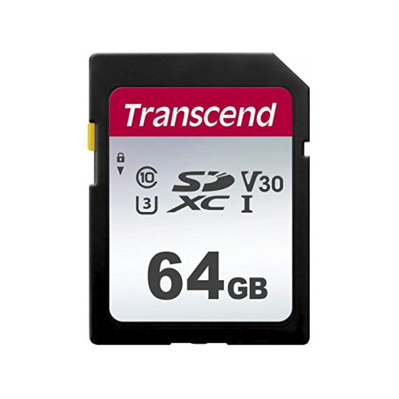 Transcend SD Card 64GB SDXC SDC300S 95/45 MB/s TS64GSDC300S
