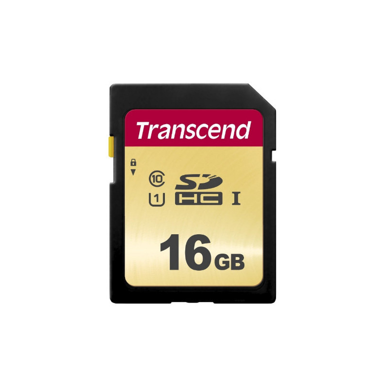 Transcend SD Card 16GB SDHC SDC500S 95/60 MB/s TS16GSDC500S