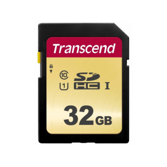 Transcend SD Card 32GB SDHC SDC500S 95/60 MB/s TS32GSDC500S