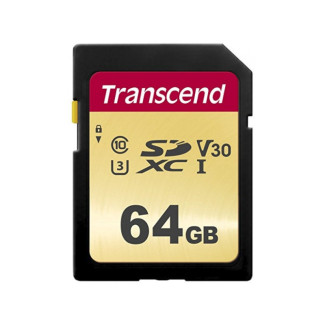 Transcend SD Card 64GB SDXC SDC500S 95/60 MB/s TS64GSDC500S