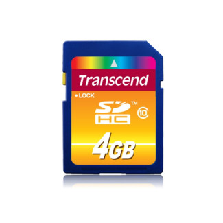 Transcend SD Card 4GB SDHC Class10 TS4GSDHC10