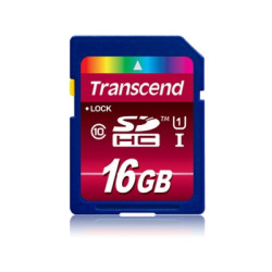 Transcend SD Card 16GB SDHC UHS-I 600x TS16GSDHC10U1