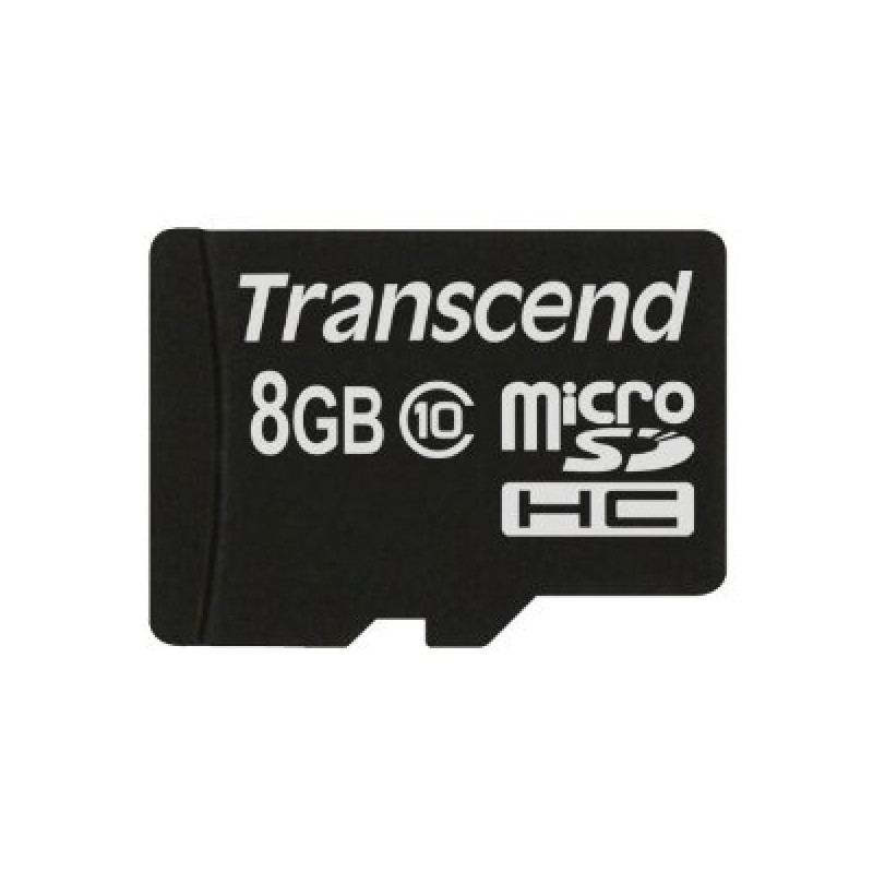 Transcend MicroSD Card  8GB SDHC Cl.10 (ohne Adapter) TS8GUSDC10