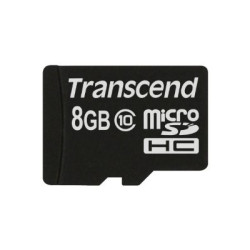 Transcend MicroSD Card  8GB SDHC Cl.10 (ohne Adapter) TS8GUSDC10