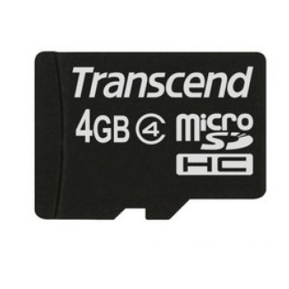 Transcend MicroSD Card 4GB SDHC Cl. (ohne Adpater) TS4GUSDC4