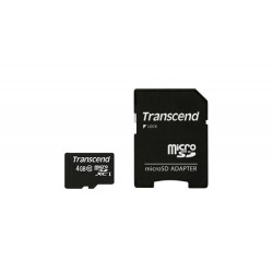 Transcend MicroSD Card 4GB SDHC Class10 W/Ad. TS4GUSDHC10