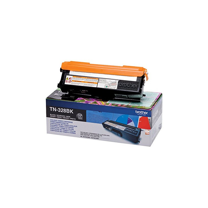 Brother TN-328BK Cartouche de toner Original Noir 1 pièce(s) TN328BK