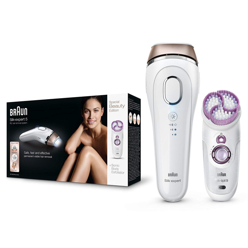 BRAUN Silk-expert Épilateur Permanent+SkinSpa Brosse Exfoliante BD5009 IPL BRAUN Silk-expert Épilateur Permanent+SkinSpa Brosse Exfoliante BD5009 IPL