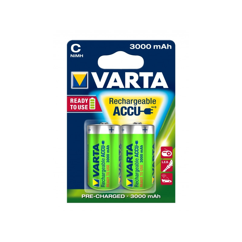 Varta pile rechargeable NiMH Baby C HR14. 1.2V/3000mAh Ready2Use (2 piles )
