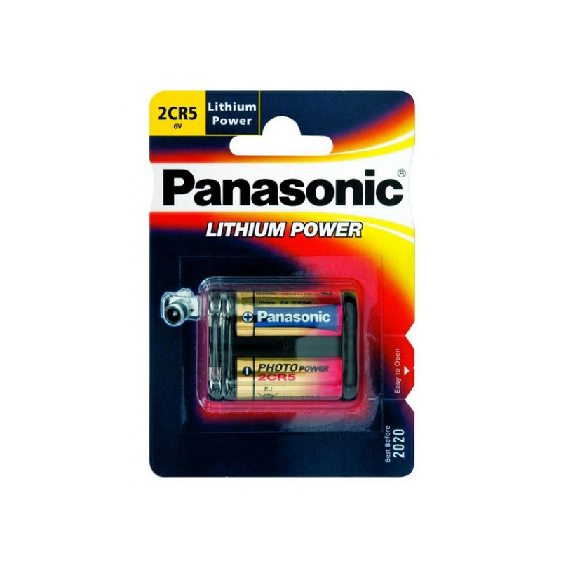 Panasonic Lithium Photo Pile 2CR5 3V Blister (1 piéce) 2CR-5L/1BP