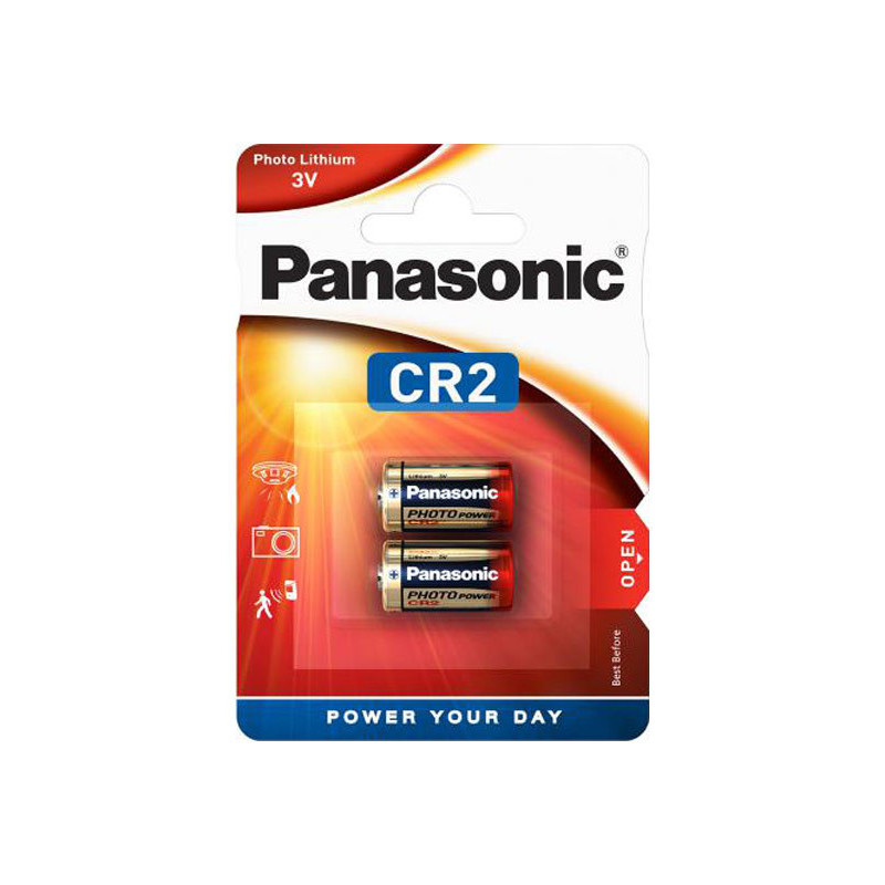 Panasonic Lithium Photo CR2 3V Blister (Pack de 2 piles) CR-2L/2BP Panasonic Lithium Photo CR2 3V Blister (Pack de 2 piles) CR-2L/2BP