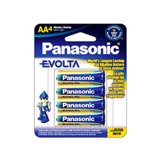 Panasonic Pack de 4 piles Alcaline Mignon AA LR06 1.5V Blister  LR6EGE/4BP