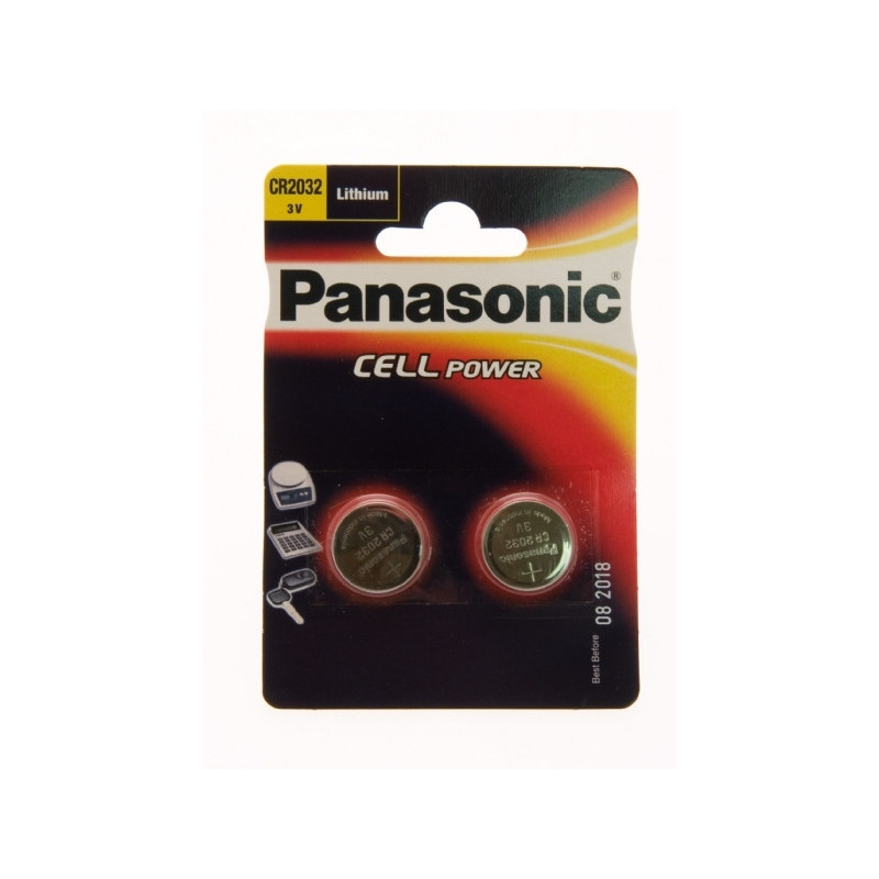 Panasonic Lithium CR2032 3V Blister pile bouton (1 pièce) CR-2032EL/1B Panasonic Lithium CR2032 3V Blister pile bouton (1 pièce) CR-2032EL/1B