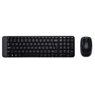 Logitech Clavier et souris sans fil MK220 QWERTY US-INT\'L 920-003168