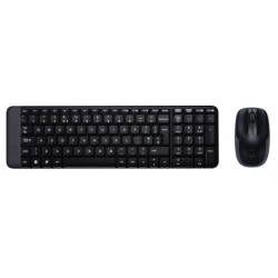 Logitech Clavier et souris sans fil MK220 QWERTY US-INT\'L 920-003168