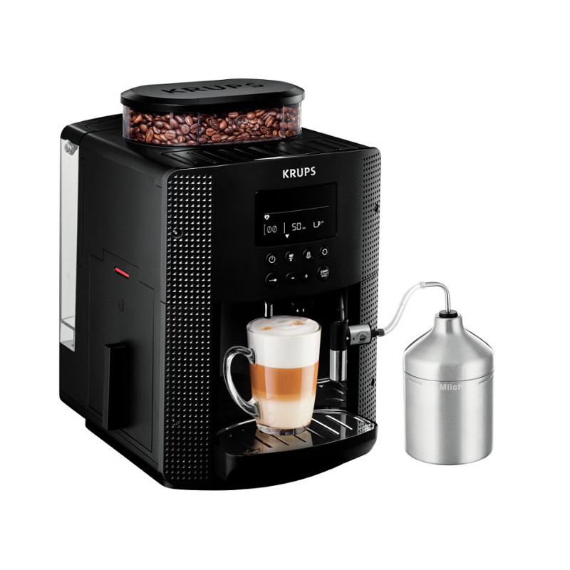 Krups Automatic Coffee Machine LCD + Capuccino Inox EA 8160