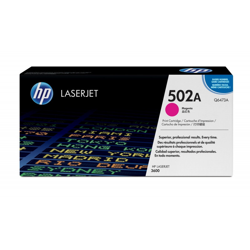 HP Color LaserJet 502A - Toner Cartridge Original - magenta - 4.000 pagina Q6473A