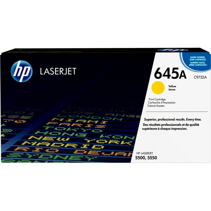 HP 645A - 12000 pages - Jaune - 1 pièce(s) C9732A