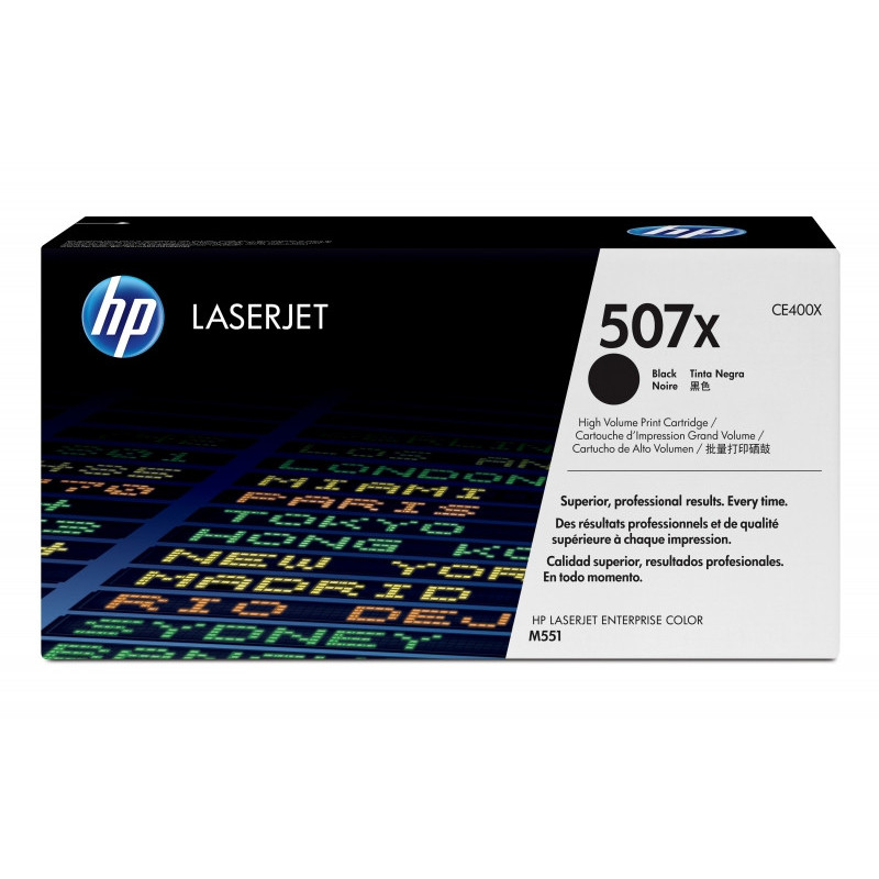 HP 507X - 11000 pages - Noir - 1 pièce(s) CE400X HP 507X - 11000 pages - Noir - 1 pièce(s) CE400X