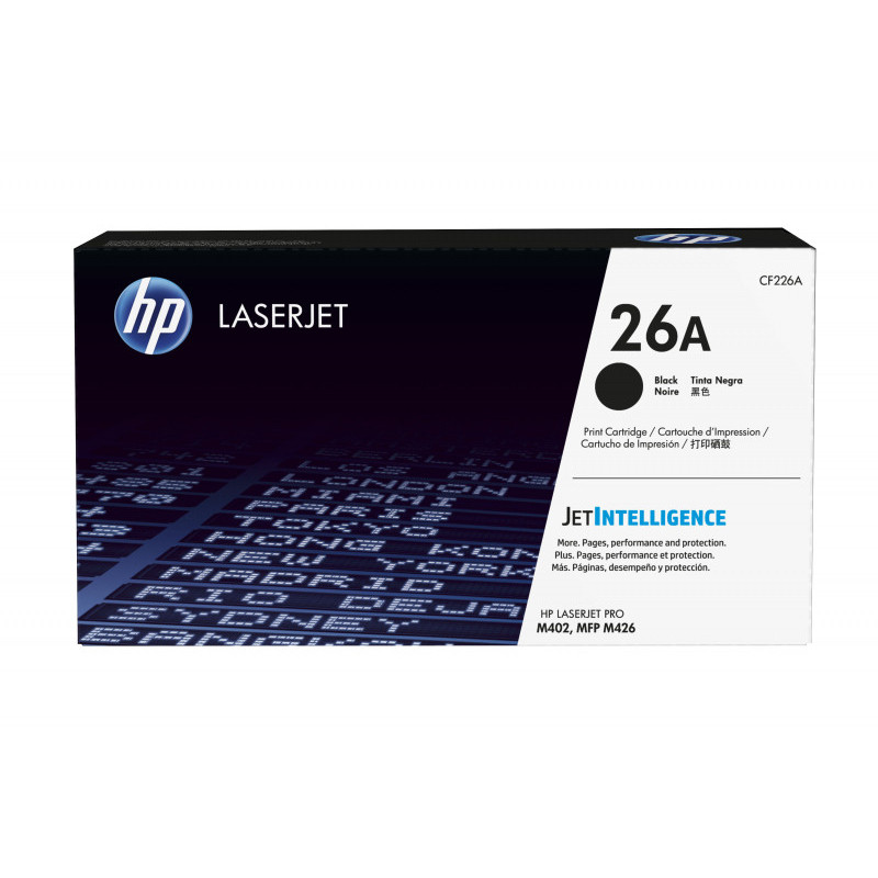 HP 26A - 3100 pages - Noir - 1 pièce(s) CF226A HP 26A - 3100 pages - Noir - 1 pièce(s) CF226A