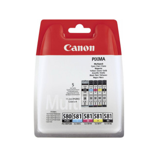 Canon Encre à pigments Noir Cyan Magenta Jaune Pixma TS6150 - TS6151 - TS8150 - TS8151 - TS9150 - TS