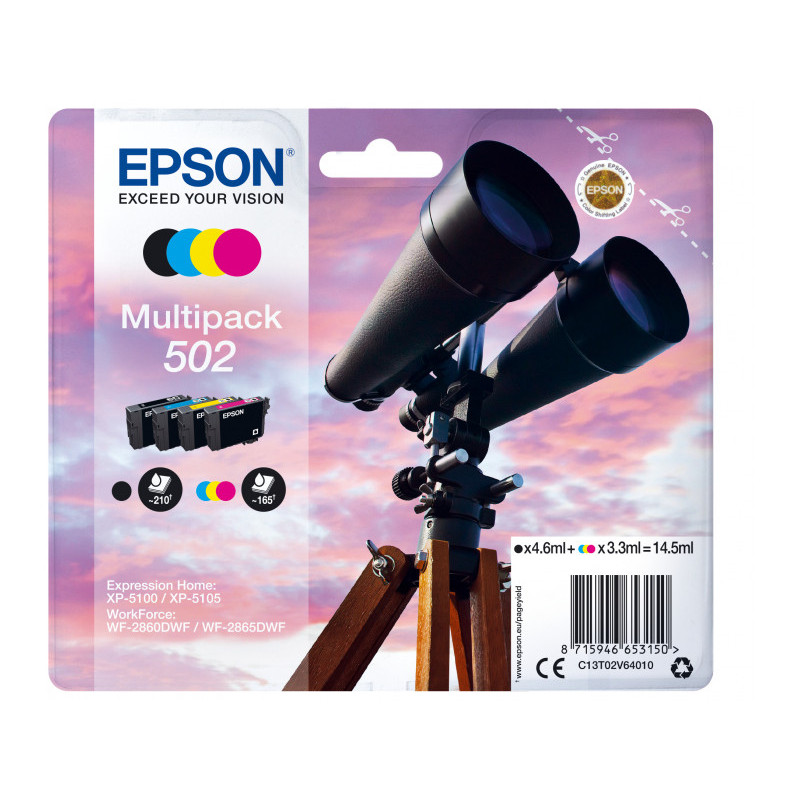 Epson TIN 502 CMYK C13T02V64010 Epson TIN 502 CMYK C13T02V64010