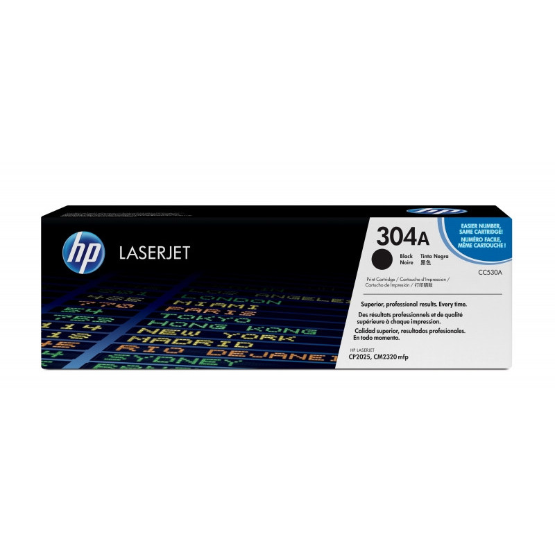 HP 304A 3500 pages Noir 1 pièce(s) CC530A HP 304A 3500 pages Noir 1 pièce(s) CC530A