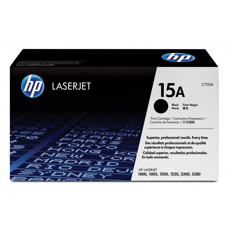 HP 15A 2500 pages Noir 1 pièce(s) C7115A HP 15A 2500 pages Noir 1 pièce(s) C7115A