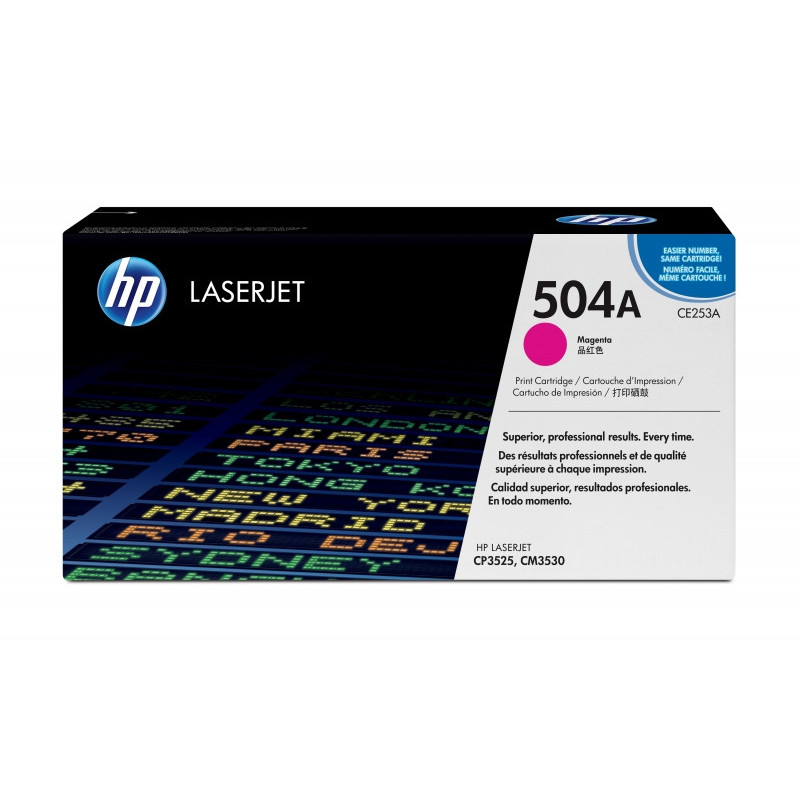 HP Color LaserJet 504A Toner Cartridge Original magenta 7.000 pagina CE253A