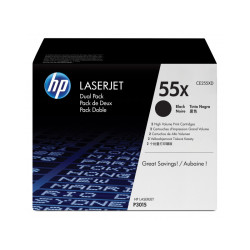HP 55X - 25000 pages - Noir - 2 pièce(s) CE255XD