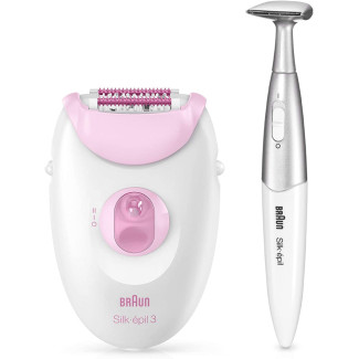 Braun Silk-Epil 3 SE3?321 Epilateur avec rouleaux de massage et peigne. pour la zone Bikini