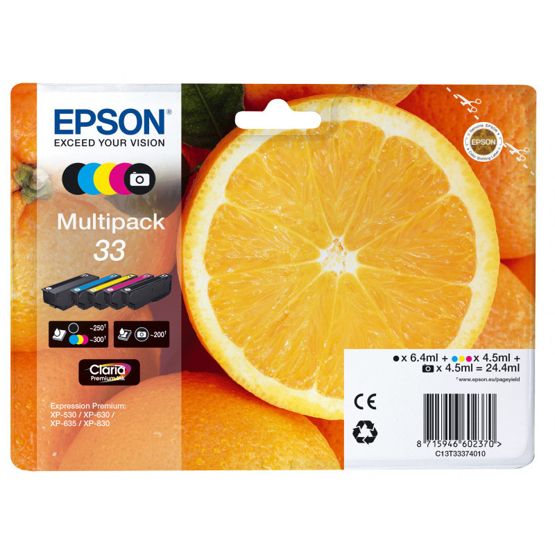 Epson TIN CMYK + photo black C13T33374011 Epson TIN CMYK + photo black C13T33374011