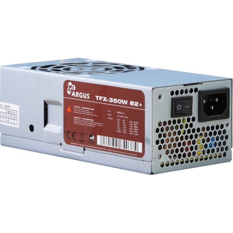 Inter-Tech TFX-350W-350 W-110-240 V-50-60 Hz-4-8 A-Actif - 26.4 W 88882154 Inter-Tech TFX-350W-350 W-110-240 V-50-60 Hz-4-8 A-Actif - 26.4 W 88882154