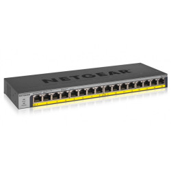 Netgear Switch non manageable PoE+ Gigabit Ethernet 16 ports avec FlexPoE (76 W) - GS116LP-100EUS