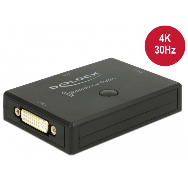 Delock Switch DVI 2 - 1 bidirektional 4k 30 Hz - 18751 Delock Switch DVI 2 - 1 bidirektional 4k 30 Hz - 18751