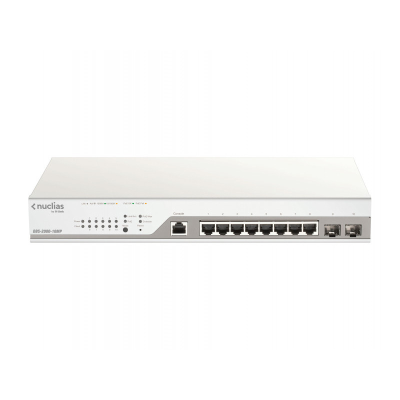 DLINK Nuclias Cloud Managed 10-Port - DBS-2000-10MP DLINK Nuclias Cloud Managed 10-Port - DBS-2000-10MP