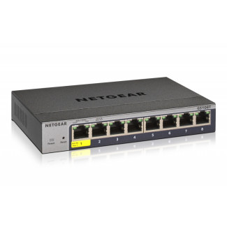 Netgear Smart Switch 8 ports Gigabit Ethernet avec gestion dans le Cloud - GS108T-300PES