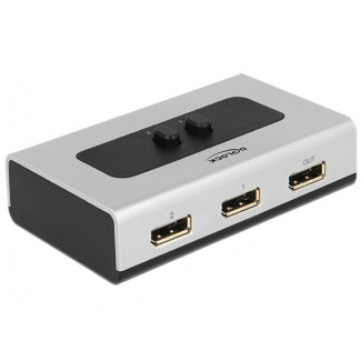 Delock Switch 2-port Displayport 1.1 manuell - 87668